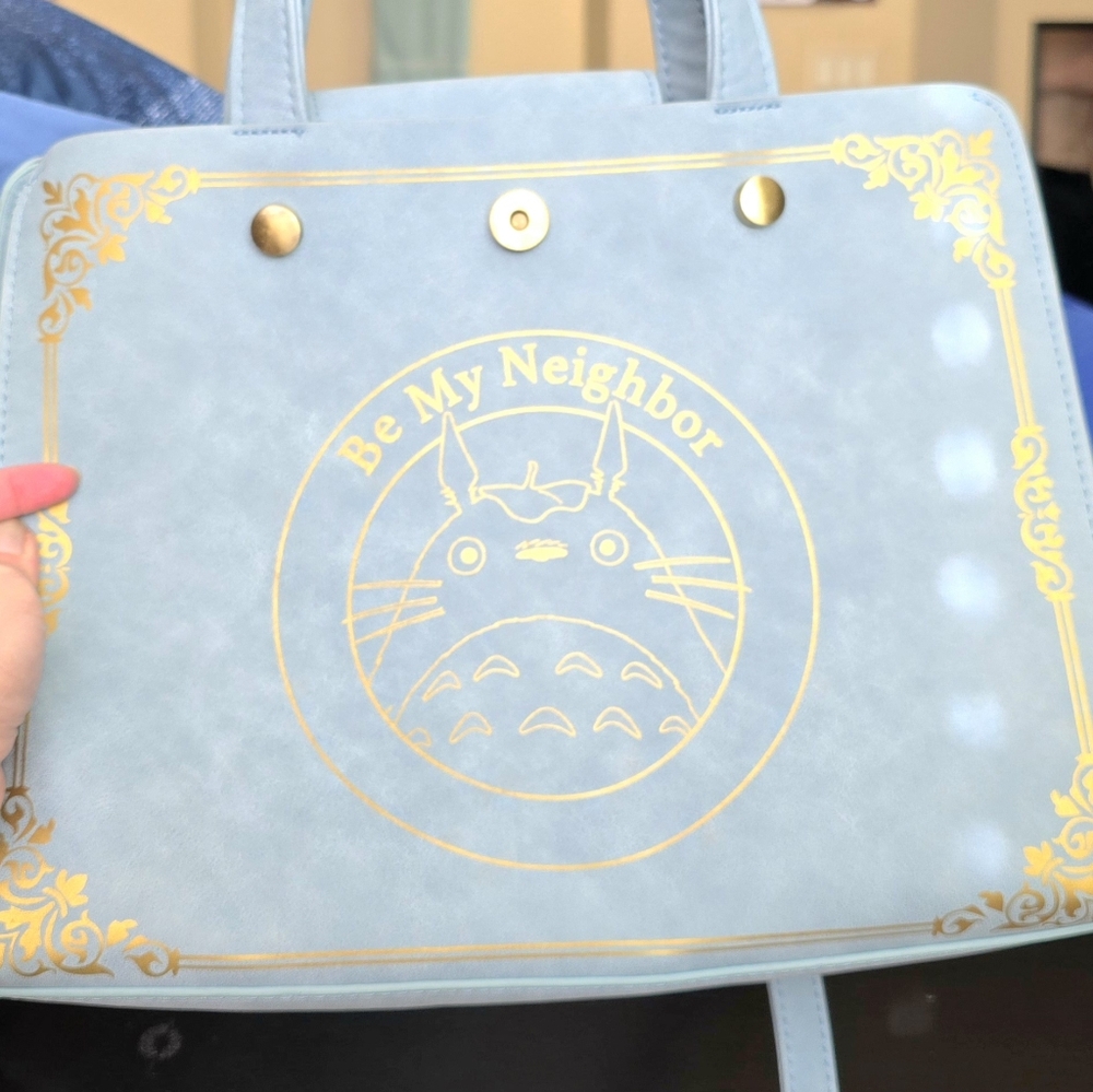 Baby blue Totoro handbag